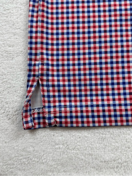 RHOBACK The patriot polo golf shirt men’s size 3XL Gingham check performance - Picture 6 of 12